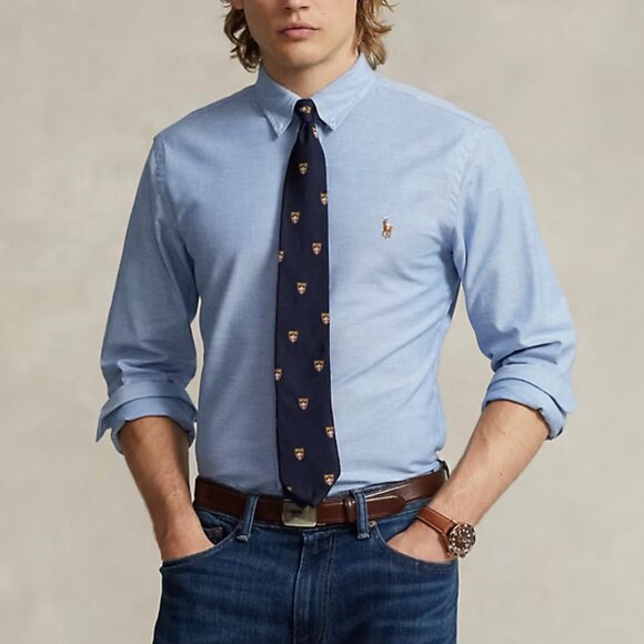 Polo Ralph Lauren Slim Fit Stretch Oxford‎ Shirt Size 18 - Picture 1 of 10